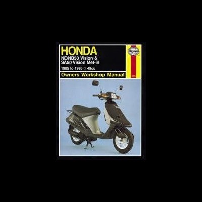 Capa de manual de oficina Honda NE NB50 Vision SA50 Vision com imagem de mota