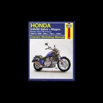 Capa de manual de oficina Haynes para motocicleta Honda V45/65 Sabre e Magna