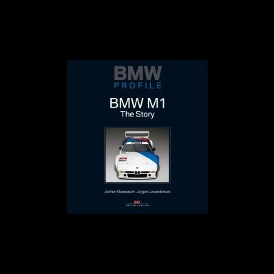 Capa de livro com imagem de BMW M1 e texto BMW PROFILE BMW M1 The Story