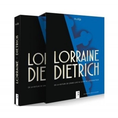 Capas de livros azul e preta com texto Lorraine Dietrich