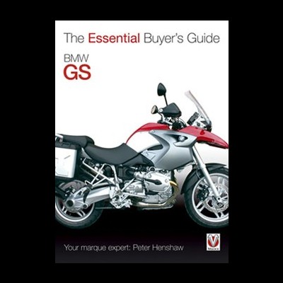 Livro com uma mota BMW GS vermelha e cinza na capa