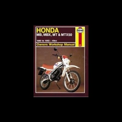 Manual de oficina Honda com imagem de mota branca