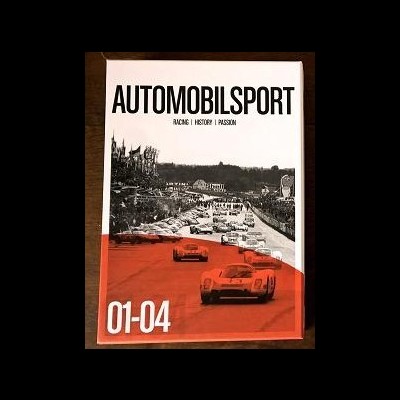 Capa de revista AUTOMOBILSPORT com carros de corrida