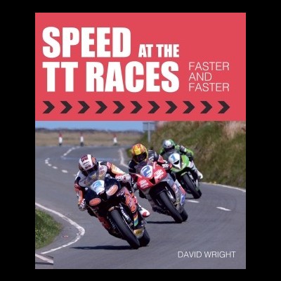 Capa de livro com motociclistas em corrida e texto