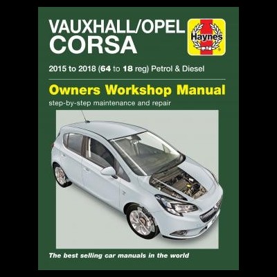Capa de manual de oficina Haynes para Vauxhall/Opel Corsa 2015-2018