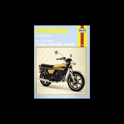 Capa de manual de oficina da mota Yamaha RD 400 Twin