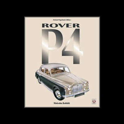 Capa de livro com imagem de carro clássico Rover P4