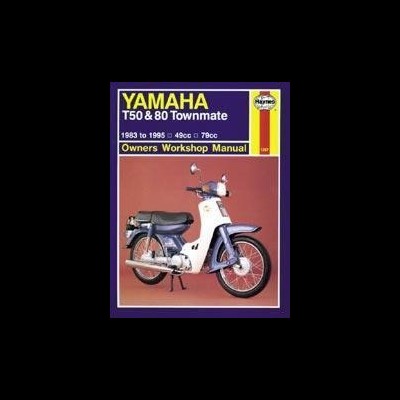 Capa de manual de proprietário Yamaha T50 & 80 Townmate