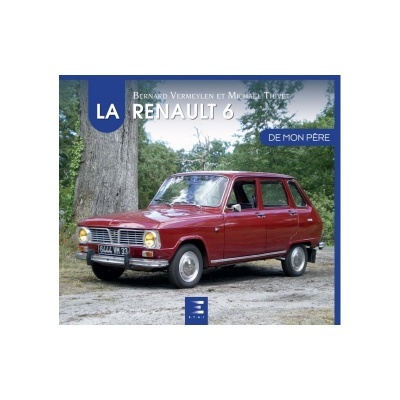 Capa de livro com carros Renault 6 vermelho