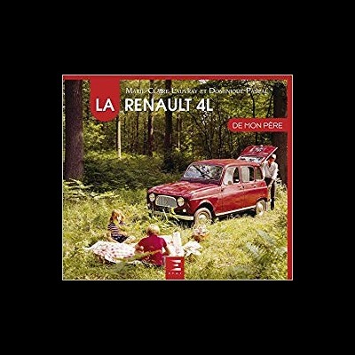 Capa de livro com um carro Renault 4L vermelho e pessoas em piquenique