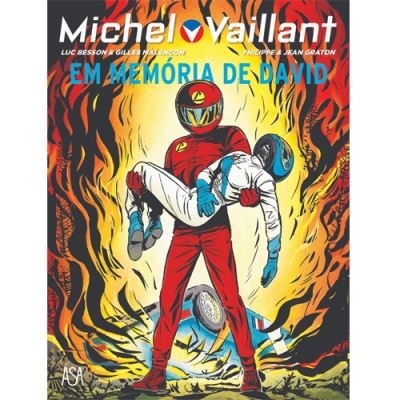Capa de banda desenhada com dois pilotos e fogo