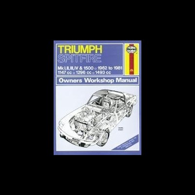 Manual de oficina Triumph Spitfire com ilustração técnica e texto informativo