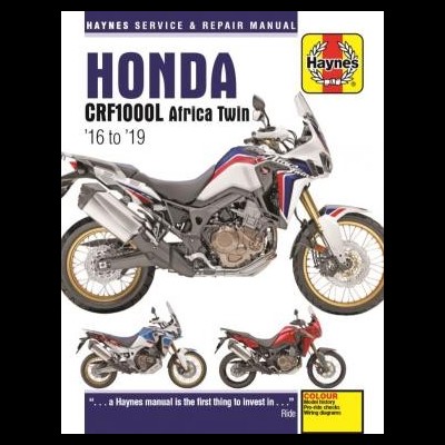 Manual Haynes para Honda CRF1000L Africa Twin 2016-2019 com imagens de motos