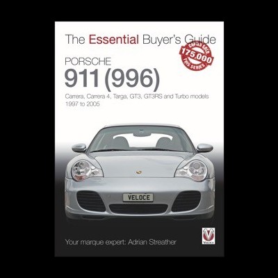 Capa de livro com um Porsche 911 prateado e texto do título e informações do guia