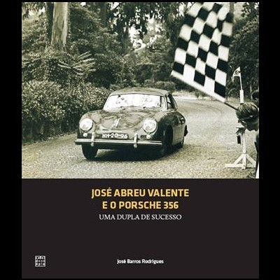 Capa de livro com Porsche 356 antigo e texto em português