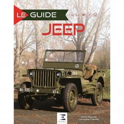 Capa de livro com jipe militar verde-oliva estacionado ao ar livre