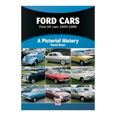Capa de livro com título Ford Cars e imagens de carros Ford coloridos em 3x3