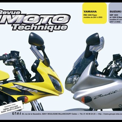 Revista Revue Moto Technique com imagens de motos Yamaha e Suzuki na capa