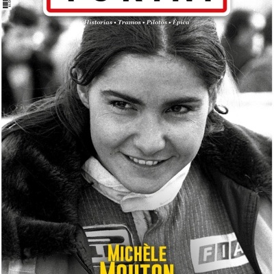 Capa da revista TURINI com fotografia em preto e branco de mulher e texto MICHELE MOUTON La Primera Dama