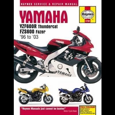 Manual Haynes para motos Yamaha YZF600R e FZS600 Fazer com imagens das motos