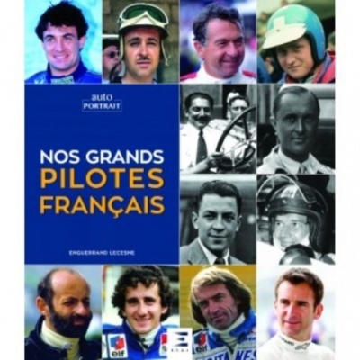 Capa de livro com fotos de pilotos franceses e título em azul e amarelo.