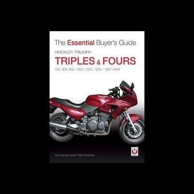 Capa de livro com fotografia de mota Triumph vermelha e textos do título e subtítulo