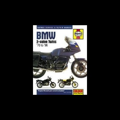 Capa de manual Haynes para BMW 2-valve Twins 70 a 96 com imagens de motos e selo de qualidade