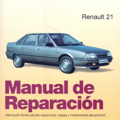 Capa de manual de reparação do Renault 21 com imagem do carro