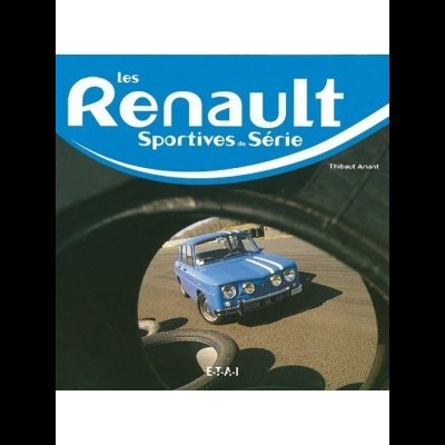 Capa de livro com Renault desportivo azul visto através de anel preto