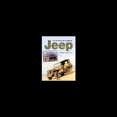 Capa de livro com jeep militar e texto em francês