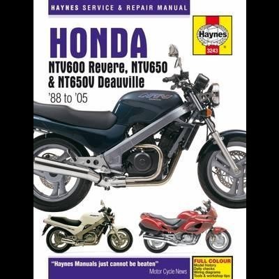 Livro de serviço Haynes para motos Honda NT V600, NT V650 e NT650V Deauville