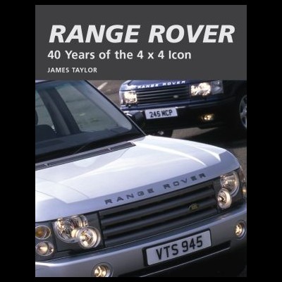 Capa de livro com dois carros Range Rover brancos e texto do título