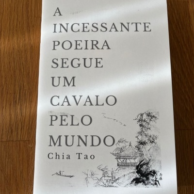 Livro com título em letras pretas e ilustração monocromática sobre fundo branco