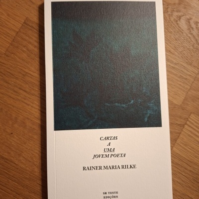 Capa de livro branco com texto e imagem abstrata escura