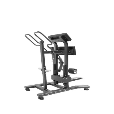 máquina de ginásio multifuncional preta sobre fundo branco