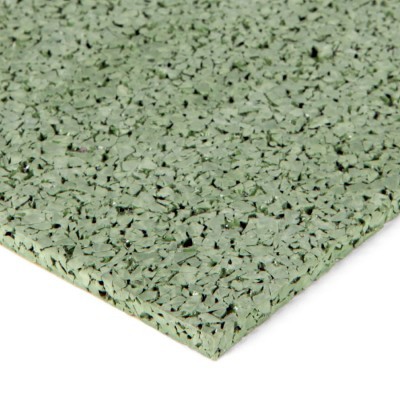 Painel verde claro de material reciclado com textura granulada