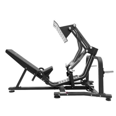 Banco de exercício multifuncional preto com estrutura metálica e estofos acolchoados