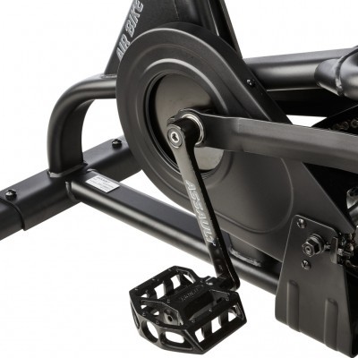 Pedal e sistema de transmissão de bicicleta estática preta