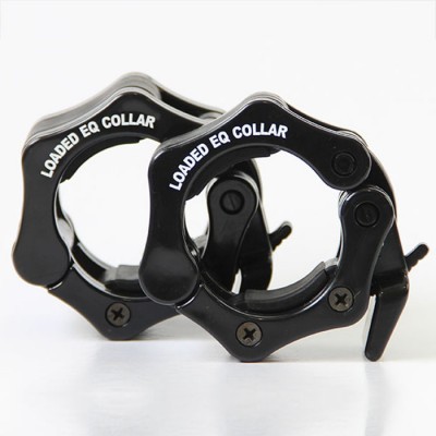 Par de colares de aperto de metal preto 'LOADED EQ COLLAR'