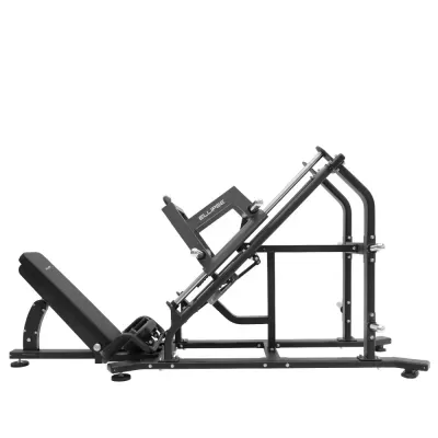 Máquina de exercício de Leg Press preta com marca ELIPTIC