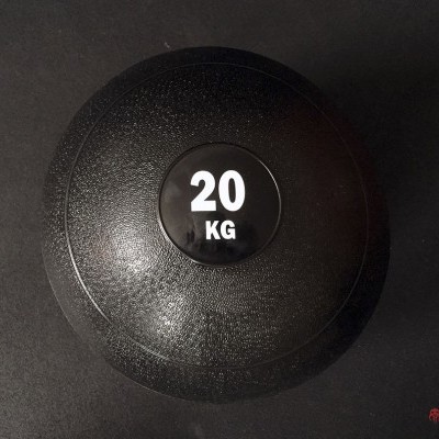 Disco de peso preto de 20 kg com texto Branco