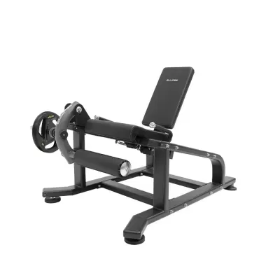 Banco de exercício ajustável preto com discos de peso