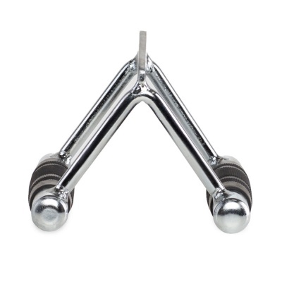 Acessório de treino em forma de V com alças de espuma preta e cinza