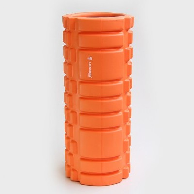 Rolo de espuma laranja com textura quadrada