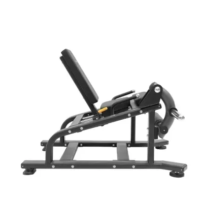 Banco de exercício físico preto e cinzento com assento e encosto acolchoados