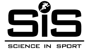 Logótipo preto da marca SiS com texto Science In Sport