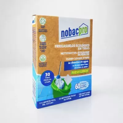 Embalagem de produto nobacpro friegasuelos ecológico em tiras para limpeza de pisos