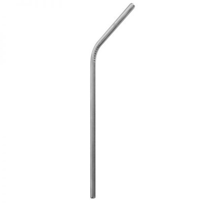 Palhinha metálica prateada dobrada