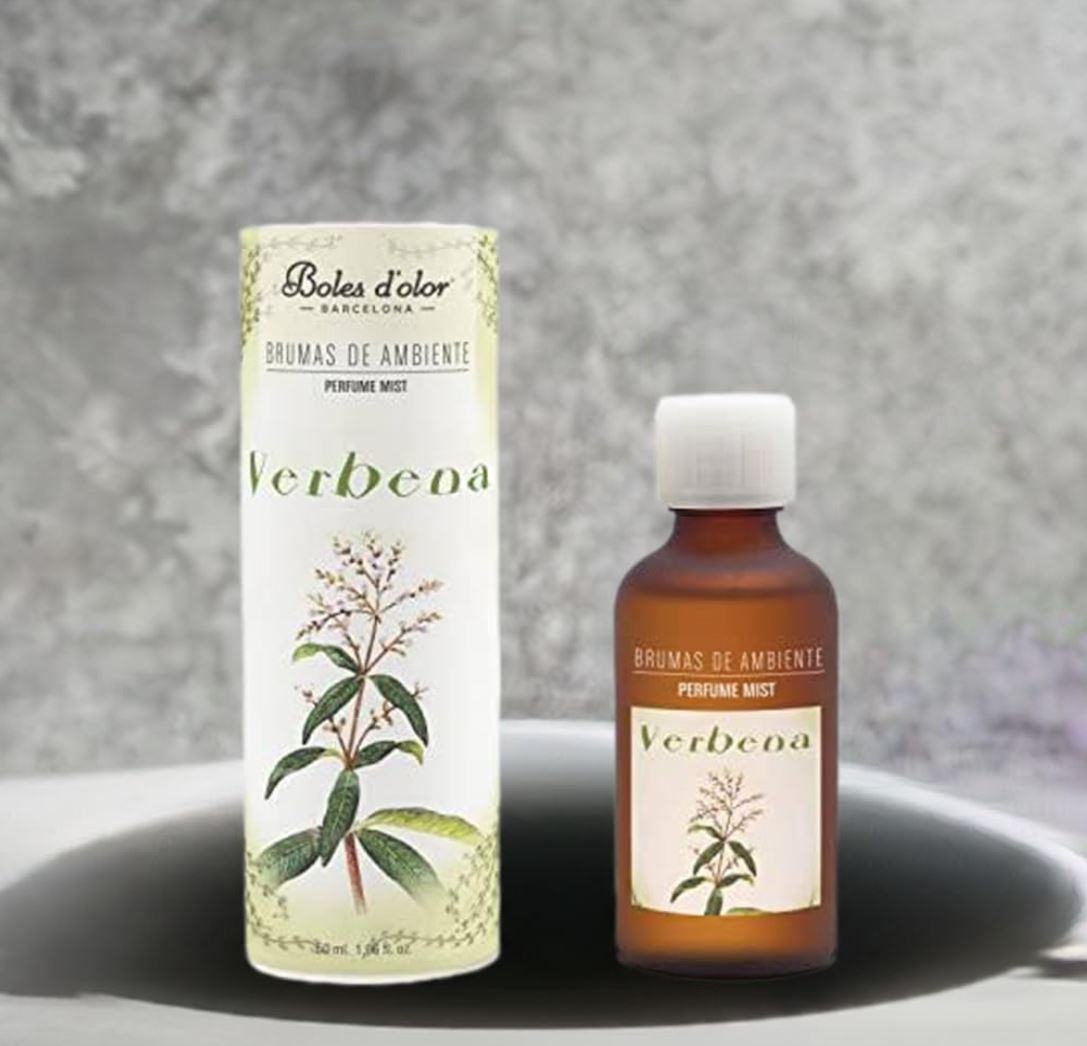 Frasco e caixa de perfume de ambiente Verbeoa da Boles d'olor