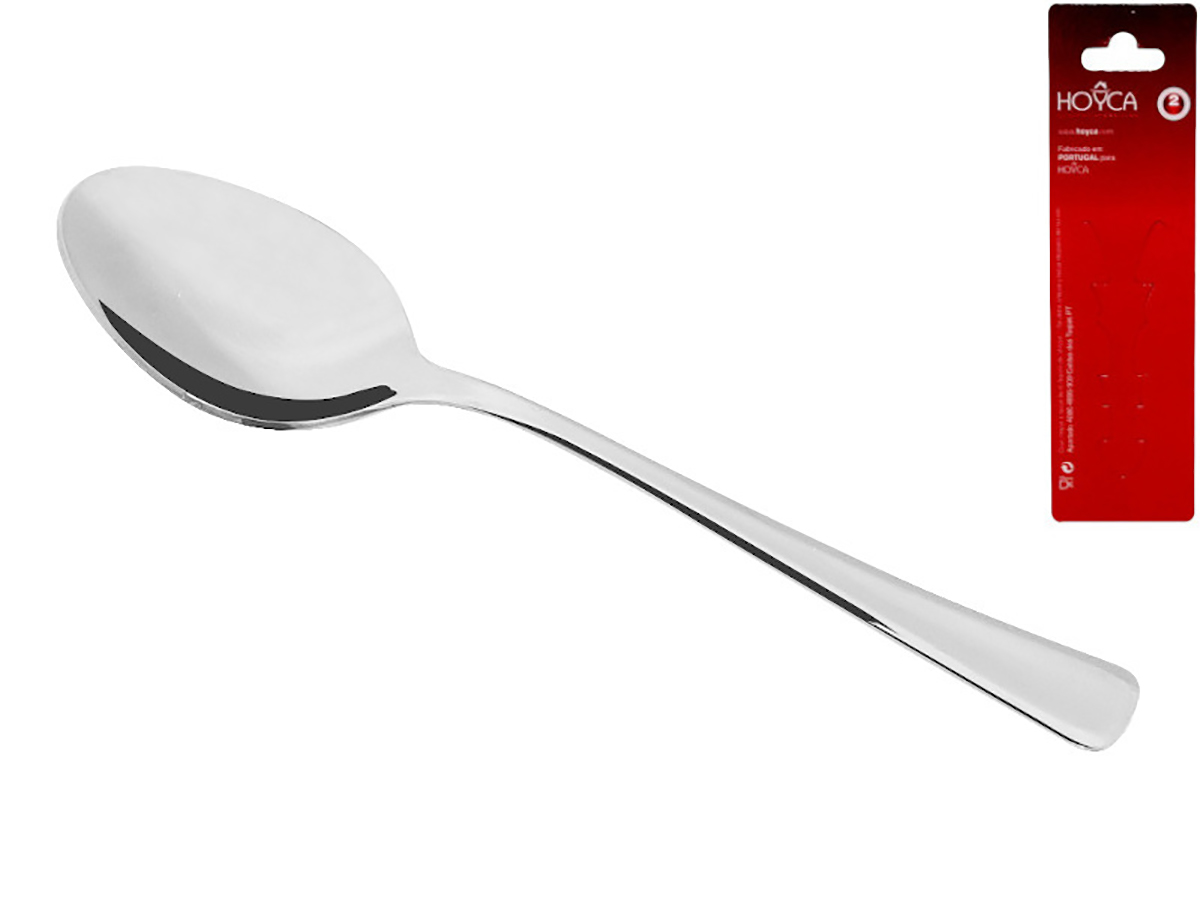 Colher de mesa em aço inoxidável com embalagem vermelha HOLCA